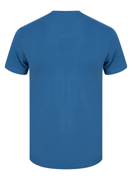 Bamboo T-Shirt V-Neck Slim Fit Blue