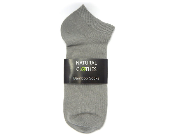 Bamboo Low Cut Socks Grey - Natural Clothes Bamboo Clothing & Accessories for Men & Women