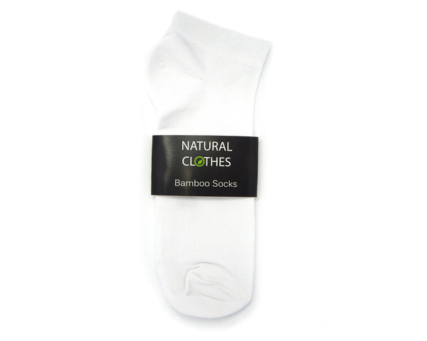 Bamboo Low Cut Socks White - Natural Clothes Bamboo Clothing & Accessories for Men & Women