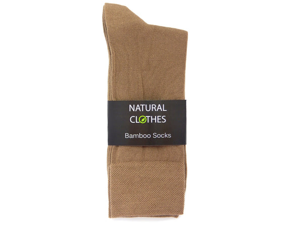 Bamboo Mid Cut Socks Beige - Natural Clothes Bamboo Clothing & Accessories for Men & Women