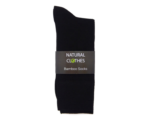 Bamboo Mid Cut Socks Black - Natural Clothes Bamboo Clothing & Accessories for Men & Women