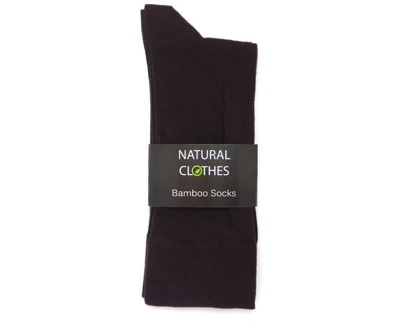 Bamboo Mid Cut Socks Brown - Natural Clothes Bamboo Clothing & Accessories for Men & Women