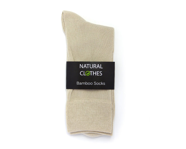 Bamboo Mid Cut Socks Flaxen - Natural Clothes Bamboo Clothing & Accessories for Men & Women