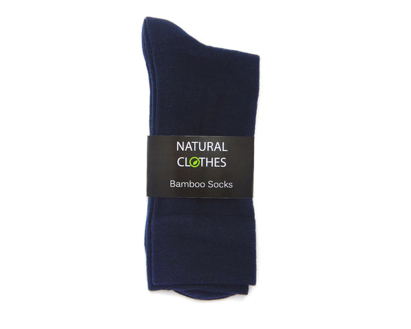 Bamboo Mid Cut Socks Navy Blue - Natural Clothes Bamboo Clothing & Accessories for Men & Women