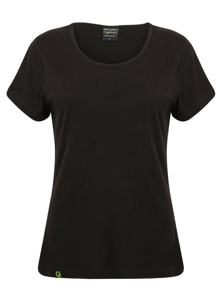 Bamboo Short Sleeve Top Black - Natural Clothes Bamboo Clothing & Accessories for Men & Women