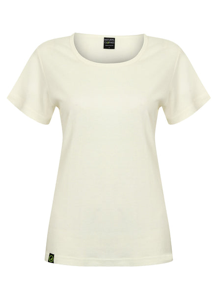 Bamboo Short Sleeve Top White - Natural Clothes Bamboo Clothing & Accessories for Men & Women