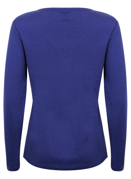 Bamboo Long Sleeve Top Blue - Natural Clothes Bamboo Clothing & Accessories for Men & Women