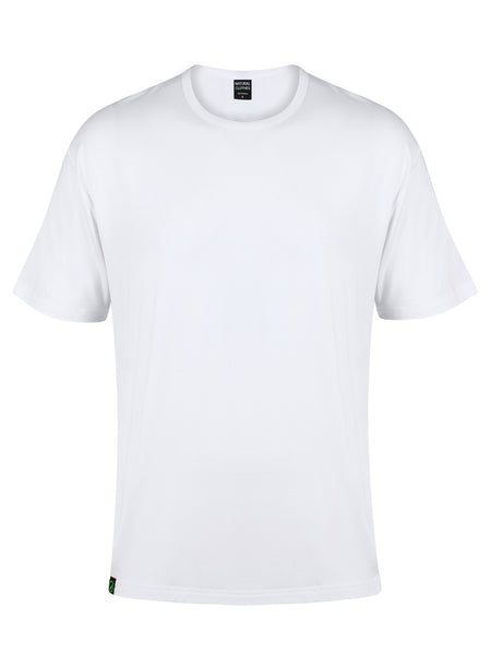 Bamboo T-Shirt Crew Neck Slim Fit White - Natural Clothes Bamboo Clothing & Accessories for Men & Women