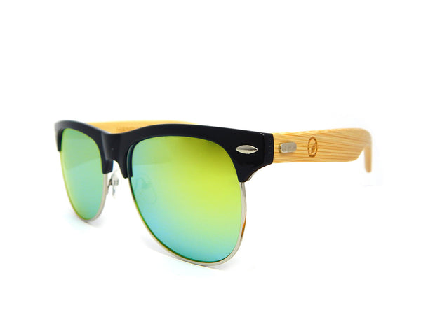 Bamboo Sunglasses Gold Mirror BSC04 - Natural Clothes Bamboo Clothing & Accessories for Men & Women