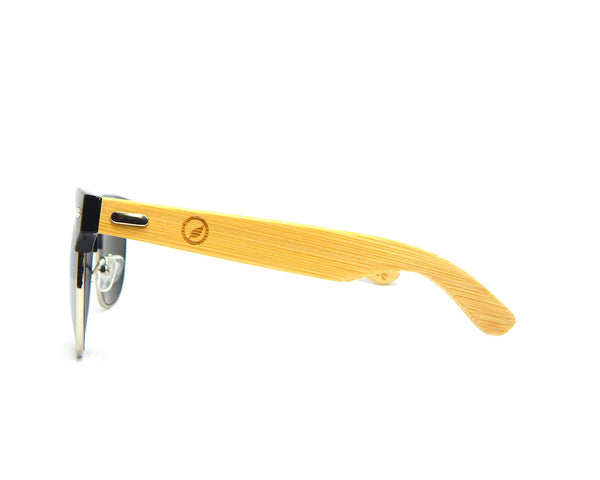 Bamboo Sunglasses Silver Mirror BSC09 - Natural Clothes Bamboo Clothing & Accessories for Men & Women