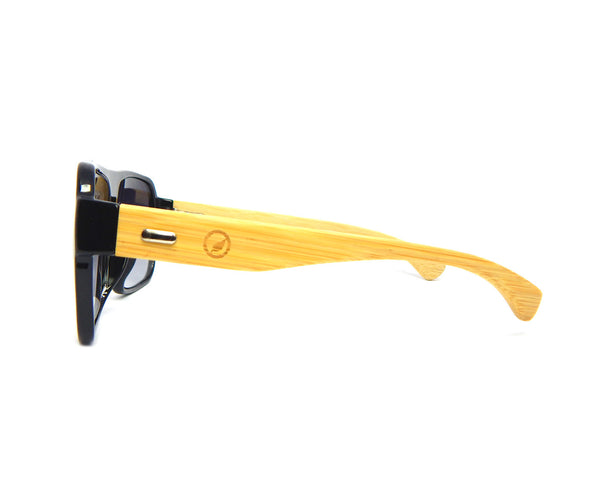 Bamboo Sunglasses Flat Top BSF01 - Natural Clothes Bamboo Clothing & Accessories for Men & Women