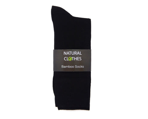 Bamboo Mid Cut Socks Black - Natural Clothes Bamboo Clothing & Accessories for Men & Women 