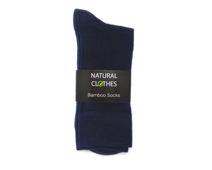 Bamboo Mid Cut Socks Navy Blue - Natural Clothes Bamboo Clothing & Accessories for Men & Women 