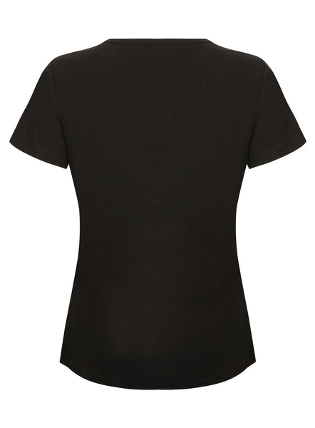 Bamboo Short Sleeve Top Black - Natural Clothes Bamboo Clothing & Accessories for Men & Women 