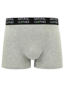 Bamboo Boxer Trunks Heather Grey - Natural Clothes Bamboo Clothing & Accessories for Men & Women 