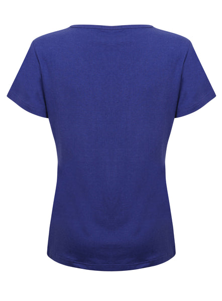 Bamboo Short Sleeve Top Blue - Natural Clothes Bamboo Clothing & Accessories for Men & Women 