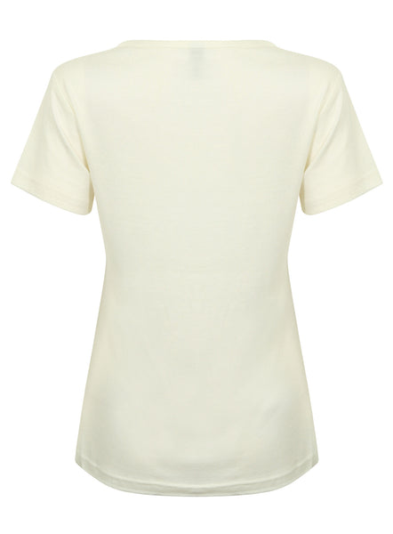 Bamboo Short Sleeve Top White - Natural Clothes Bamboo Clothing & Accessories for Men & Women 