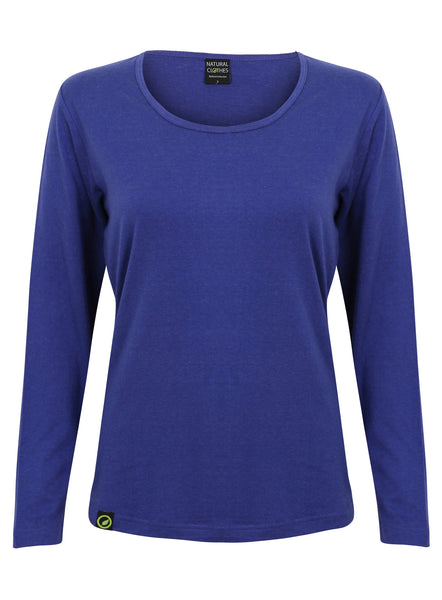 Bamboo Long Sleeve Top Blue - Natural Clothes Bamboo Clothing & Accessories for Men & Women 