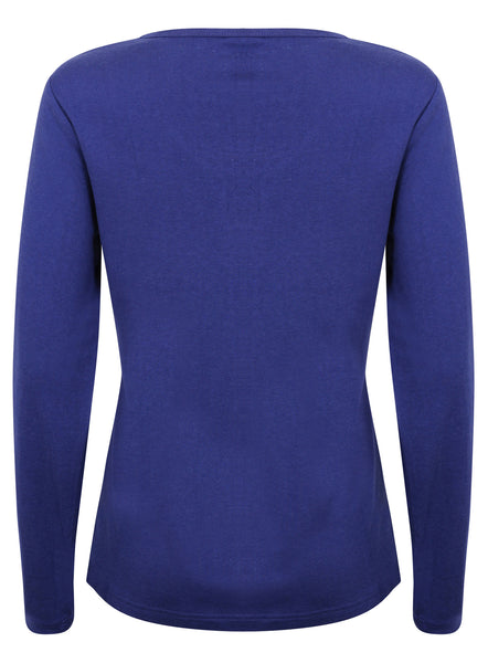 Bamboo Long Sleeve Top Blue - Natural Clothes Bamboo Clothing & Accessories for Men & Women 