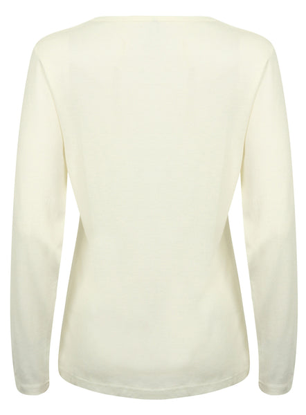 Bamboo Long Sleeve Top White - Natural Clothes Bamboo Clothing & Accessories for Men & Women 
