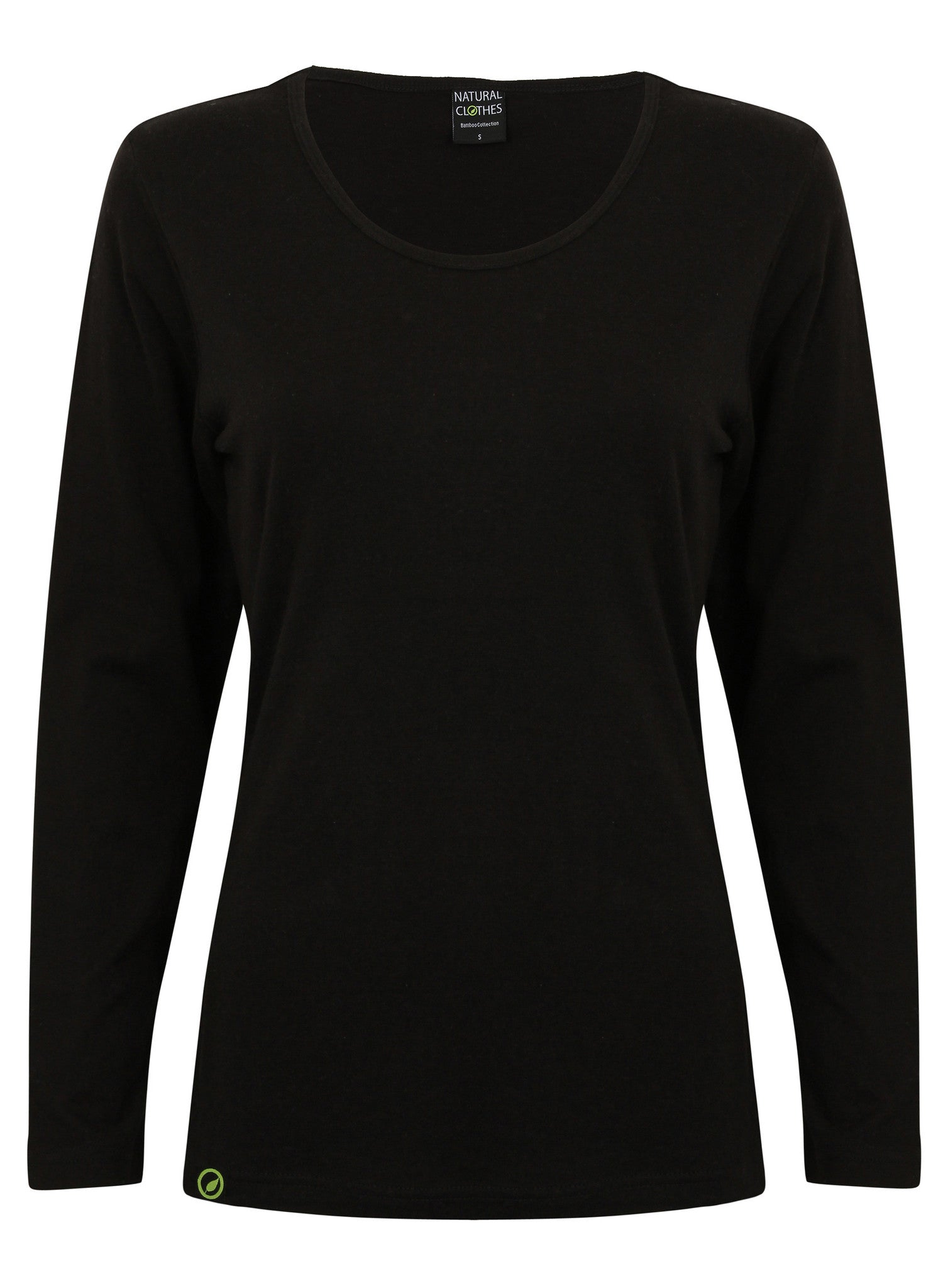 Bamboo Long Sleeve Top Black - Natural Clothes Bamboo Clothing & Accessories for Men & Women 