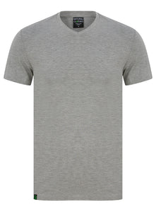 Bamboo T-Shirt V-Neck Slim Fit Grey