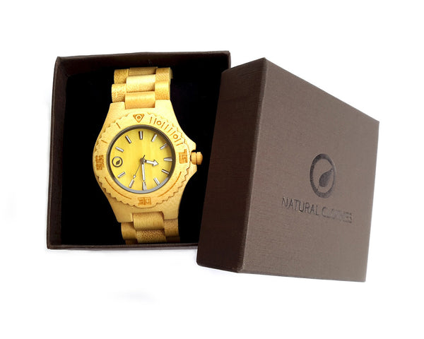 Bamboo Quartz Watch - Natural Clothes Bamboo Clothing & Accessories for Men & Women 