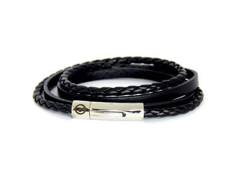 Men's Nappa Leather Bracelet LT-07 - Natural Clothes Bamboo Clothing & Accessories for Men & Women 