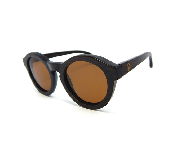 Bamboo Sunglasses Round BSE-02 - Natural Clothes Bamboo Clothing & Accessories for Men & Women 
