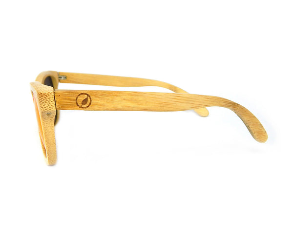 Bamboo Sunglasses Red Mirror BSN03 - Natural Clothes Bamboo Clothing & Accessories for Men & Women 