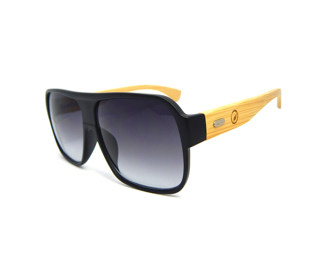 Bamboo Sunglasses Flat Top BSF02 - Natural Clothes Bamboo Clothing & Accessories for Men & Women 